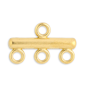 Zubeh&ouml;r aus Stainless Steel - Rostfreiem Stahl Anh&auml;nger mit 3 &Ouml;sen Gold