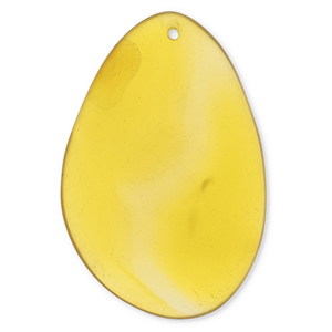 Anh&auml;nger Naturstein Achat Oval Amber yellow