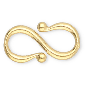 Zubeh&ouml;r aus Stainless Steel - Rostfreiem Stahl S-Haken-Verschluss Gold