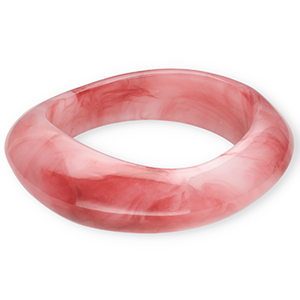 Armb&auml;nder Bangle aus Resin Pink