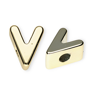 Acryl Buchstaben V Gold