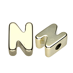 Acryl Buchstaben N Gold