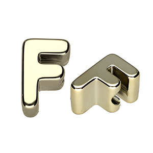 Acryl Buchstaben F Gold