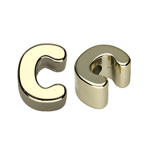 Acryl Buchstaben C Gold
