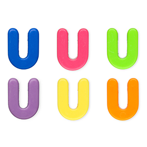 Acryl Buchstaben U Multicolour