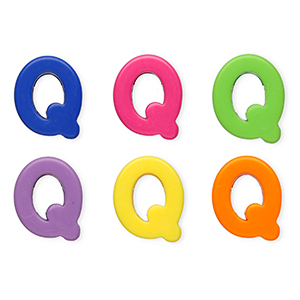 Acryl Buchstaben Q Multicolour