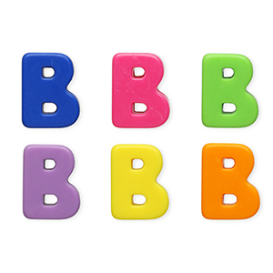 Acryl Buchstaben B Multicolour