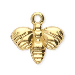 Anh&auml;nger aus Stainless Steel - Rostfreiem Stahl Bee Gold