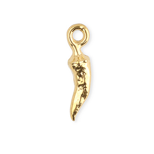 Anh&auml;nger aus Stainless Steel - Rostfreiem Stahl Chili Pepper Gold