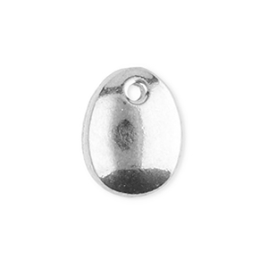 Anh&auml;nger aus Stainless Steel - Rostfreiem Stahl Oval Silver