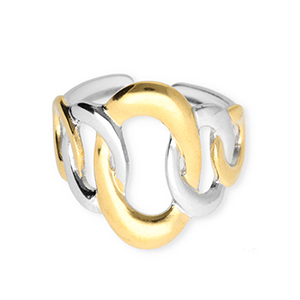 Stainless Steel - Rostfrei Stahl Ringe Silver-gold