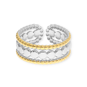 Stainless Steel - Rostfrei Stahl Ringe Silver-gold