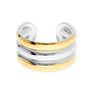 Stainless Steel - Rostfrei Stahl Ringe Silver-gold