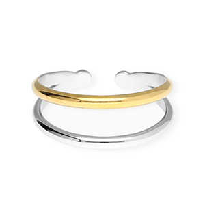 Stainless Steel - Rostfrei Stahl Ringe Silver-gold