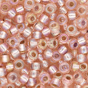 Miyuki 6/0 Rocailles Silverlined Ab Light Blush Beige 6-1023