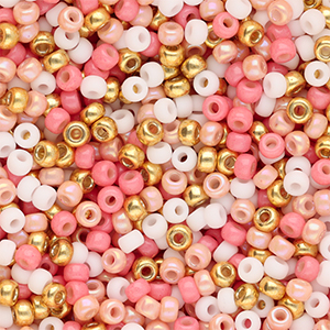 Miyuki 8/0 Rocailles Holiday Pink mix100