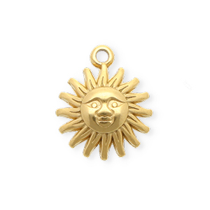 Anh&auml;nger aus Stainless Steel - Rostfreiem Stahl Sun Gold