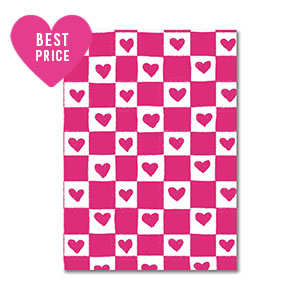 BY31&reg; Karten f&uuml;r Schmuck Heart White-fuchsia