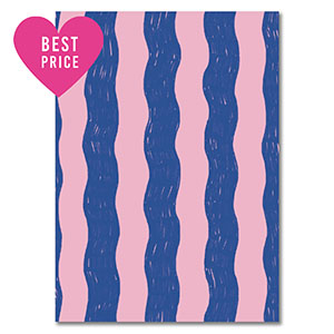 BY31&reg; Karten f&uuml;r Schmuck Waves Blue-light pink