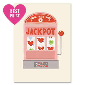 BY31&reg; Karten f&uuml;r Schmuck "Jackpot" Off white-red-pink