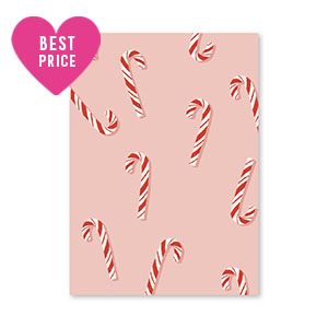 Karten f&uuml;r Schmuck Candy canes Pink-red-white