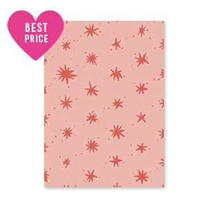 Karten f&uuml;r Schmuck Stars Pink-red