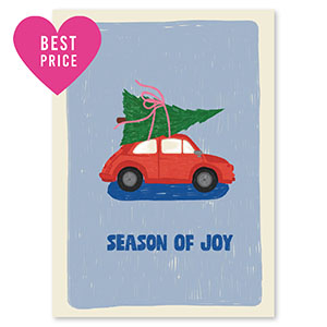 Karten f&uuml;r Schmuck "Season of joy" Blue-red-green
