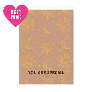 Karten f&uuml;r Schmuck "You are special" Brown-orange