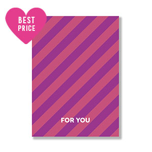 Karten f&uuml;r Schmuck "For you" Purple-pink