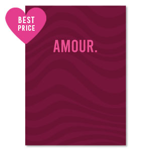 Karten f&uuml;r Schmuck "amour" Red