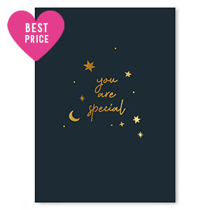 Karten f&uuml;r Schmuck "You are special" Black
