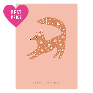 Karten f&uuml;r Schmuck "Merry Christmas" Pink