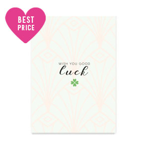 Karten f&uuml;r Schmuck "Wish you good luck" Pale blue