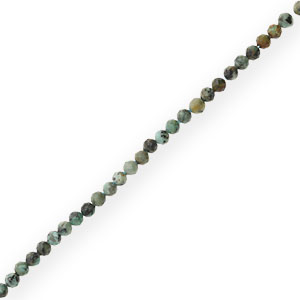 Perlen Naturstein Chalcedon (Jaspis) 4mm Facett geschliffen Multicolour green