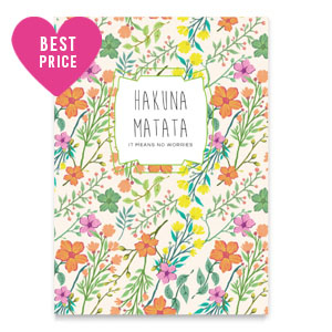 Karten f&uuml;r Schmuck "Hakuna Matata" Multi colour