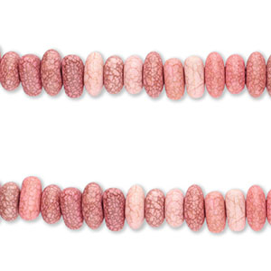 Keramik Perlen Pebble-Shaped Terracotta pink