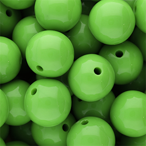 18 mm DQ Perlen aus Acryl shiny Vibrant green 16-6339 TCX