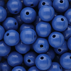 14 mm DQ Perlen aus Acryl shiny Dazzling blue 18-3949 TCX