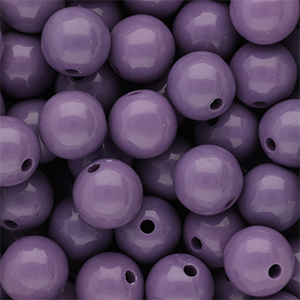 14 mm DQ Perlen aus Acryl shiny Purple haze 18-3718 TCX