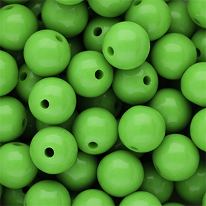 12 mm DQ Perlen aus Acryl shiny Vibrant green 16-6339 TCX