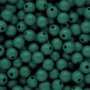 10 mm DQ Perlen aus Acryl shiny Mediterranea green 19-4517 TCX