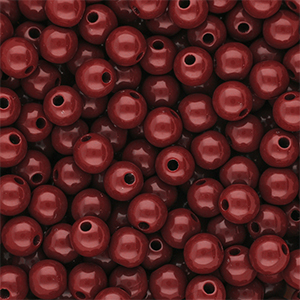 10 mm DQ Perlen aus Acryl shiny Salsa red 18-1657 TCX