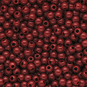 6 mm DQ Perlen aus Acryl shiny Salsa red 18-1657 TCX