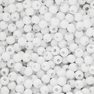 6 mm DQ Perlen aus Acryl shiny Snow white 11-0602 TCX
