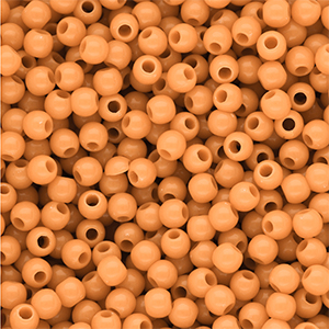4 mm DQ Perlen aus Acryl shiny Chamois orange 15-1145 TCX
