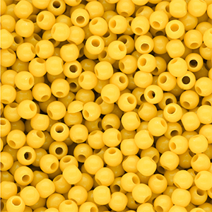4 mm DQ Perlen aus Acryl shiny Vibrant yellow 13-0858 TCX