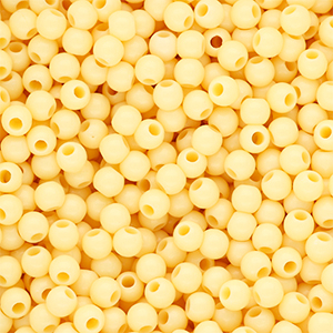 4 mm DQ Perlen aus Acryl shiny Pastel yellow 11-0616 TPG