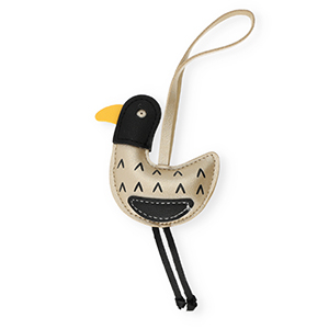 Statement-Anh&auml;nger Duck Golden taupe-black-dark yellow