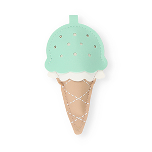 Statement-Anh&auml;nger Ice lolly Sandstone brown-mint green-white
