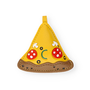 Statement-Anh&auml;nger Pizza Slice Dark yellow-brown-red-white